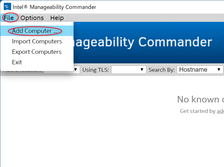  Manageabiltity Commanderにコンピューターを追加する。