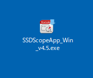 SSDScopeApp_Win_v4.5.exeをクリック